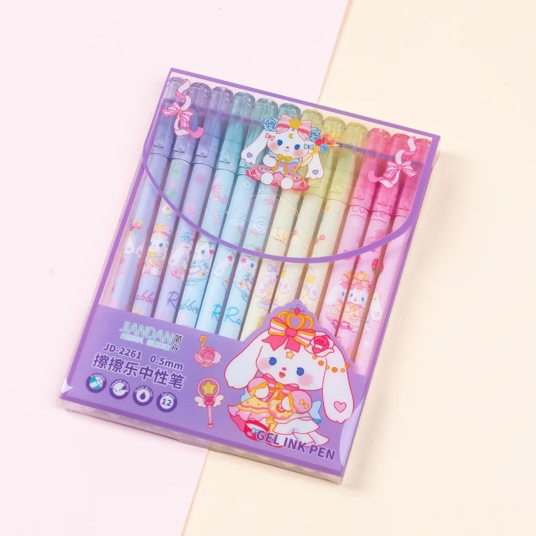 Cute Cinnamoroll Erasable Gel Pens for all (multi-color) - HalfPe