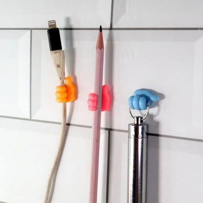 Mini Multi-Purpose Utility Hangers for Thumb-Style Anti-Slip Hooks for Drying Socks, - (10 Pc)