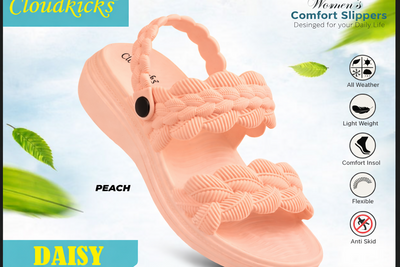 Cloudkicks Womens Daisy Comfort Slippers Lightweight Anti Skid Daily Wear Footwear AGARWAL ENTEPRISES
