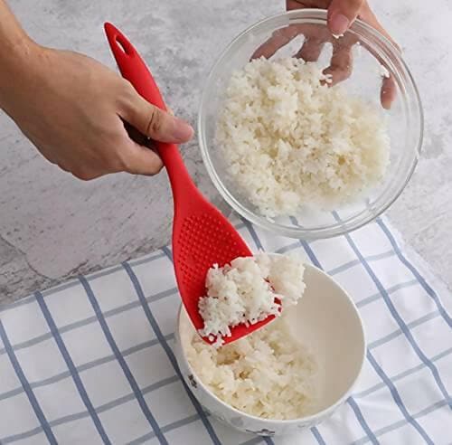 P-plus international silicone rice spoon (pack of 2) - HalfPe