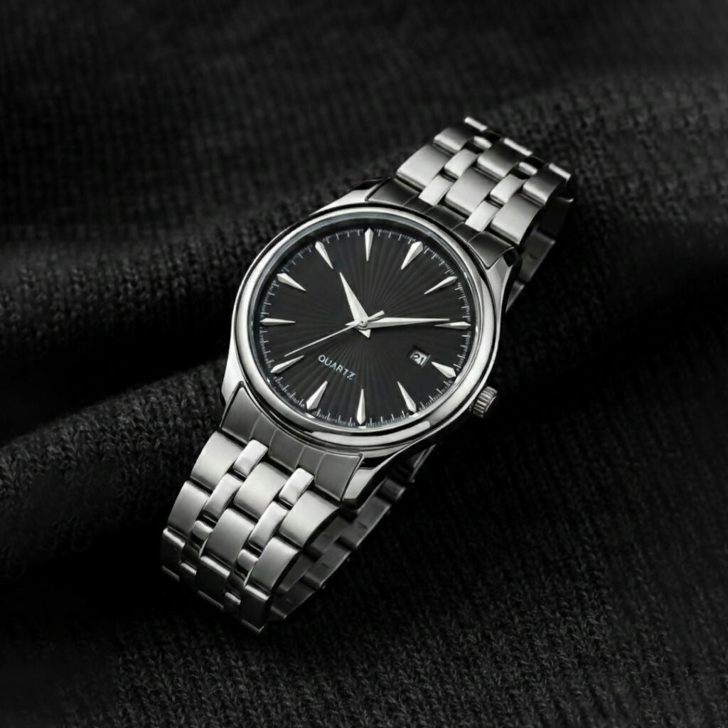 LOREM Quartz Analog Stainless Steel Strap Watch with Date Display LR171 LOREM