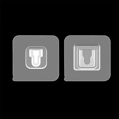 Magic Adhesive Plastic Wall Hooks Heavy Duty Hooks (Pack Of 20)