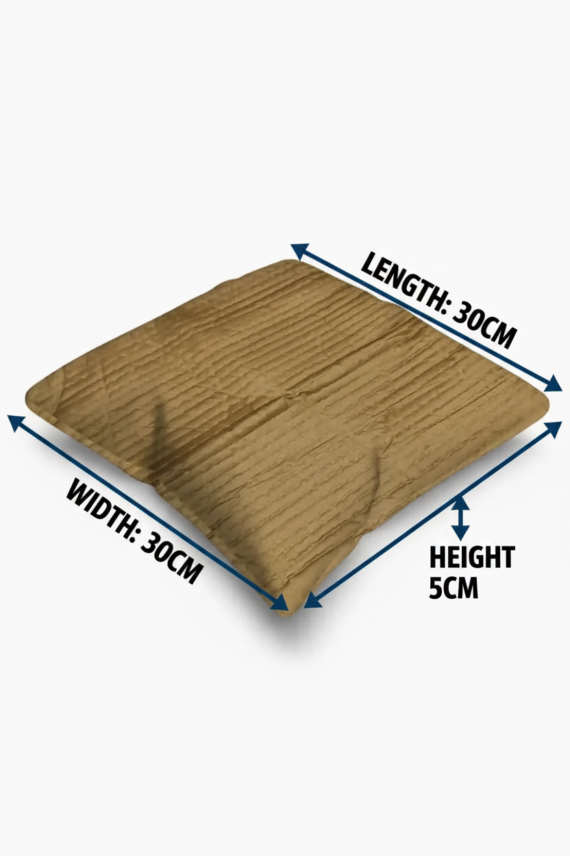Polyester Plain Cushion Cover - 1 Pc (Beige) SUPER