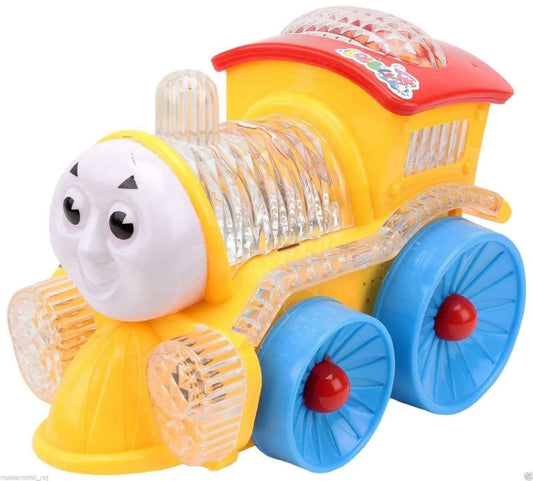 Train Engine with Music & Lights, Bump and go Action Toy - HalfPe