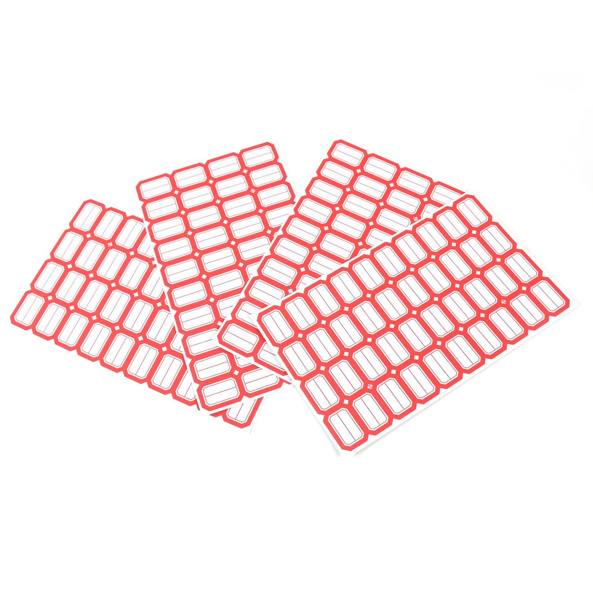 Multipurpose Blank Label Sticker Sheets Red Border Self-adhesive Writable Stickers For Bottles (50 Sheet) HP DD