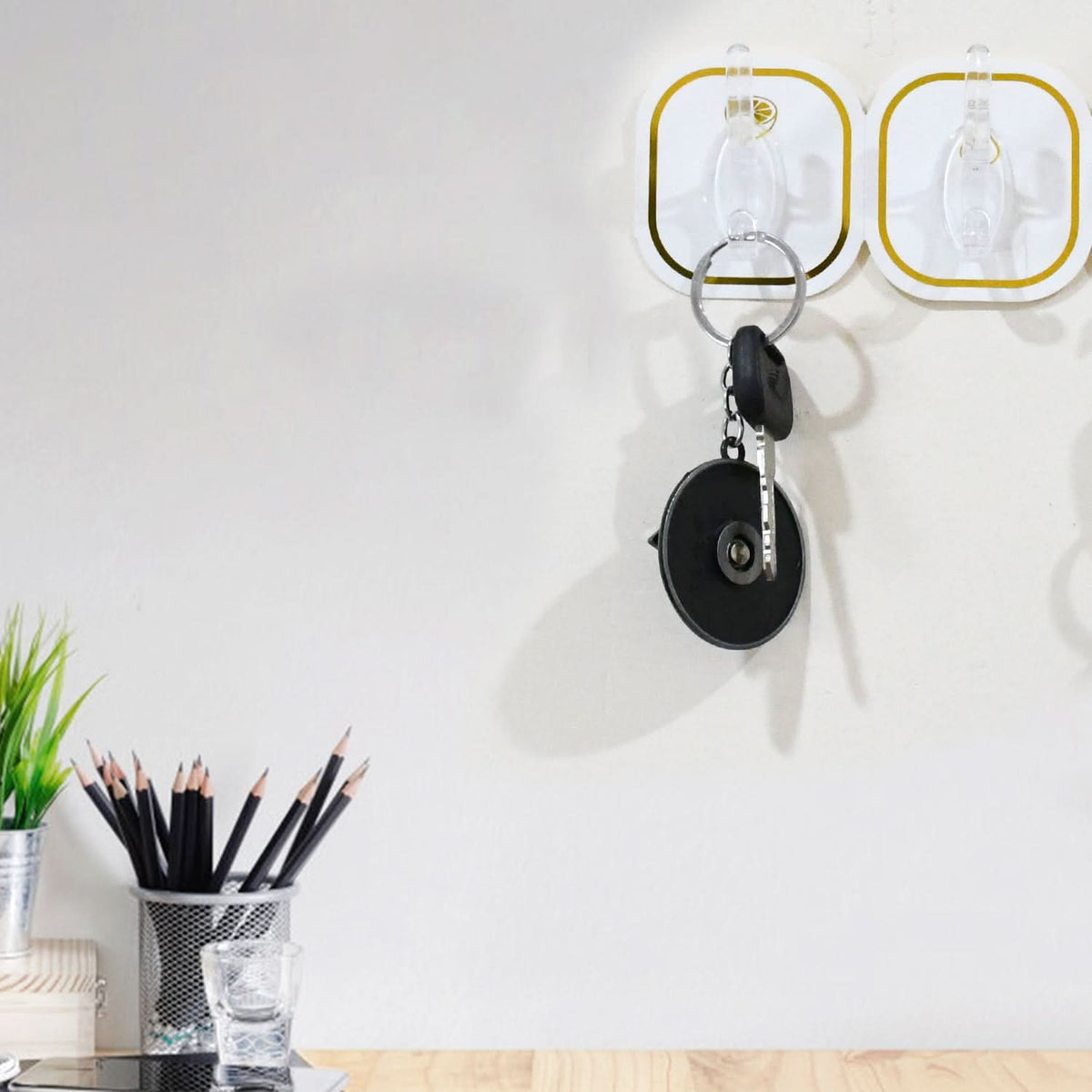 Transparent Adhesive Wall Hook (6 Pcs Set) HP DD