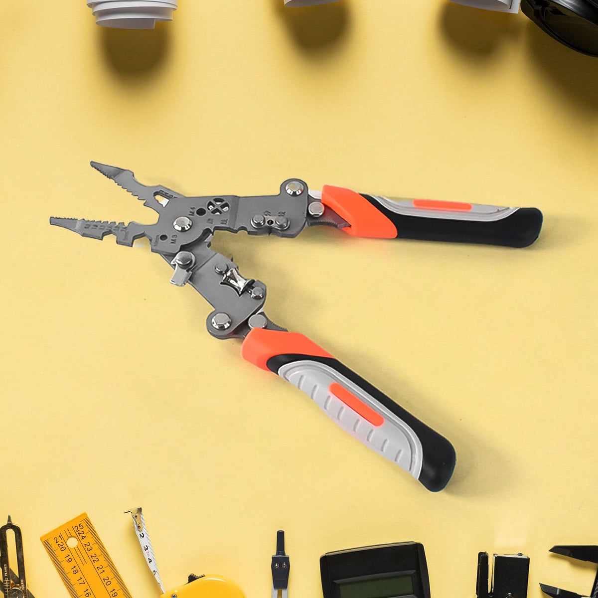 8 In 1 Wire Stripper Pliers Soft Grip HP DD