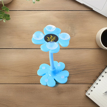 360 Rotatable Flower Shape Cellphone Holder Car  Mount Sucker Stand (Multicolored With Box))