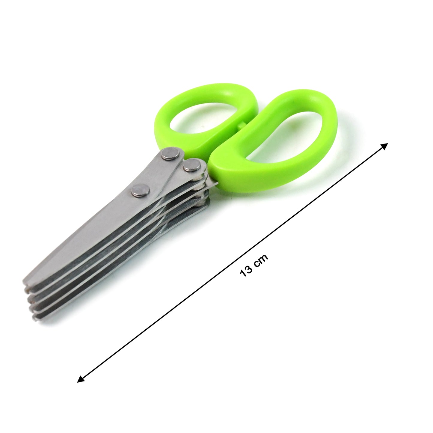 Premium 5-Blade Multipurpose Kitchen Scissors with Cleaning Comb – Heavy Duty Stainless Steel Herb Cutter Scissors