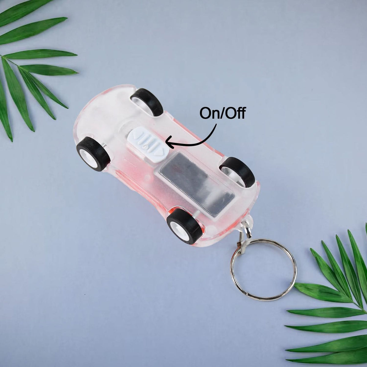 Mini Car Shape Led Keychain Light +(1 Pc Random Color) HP DD