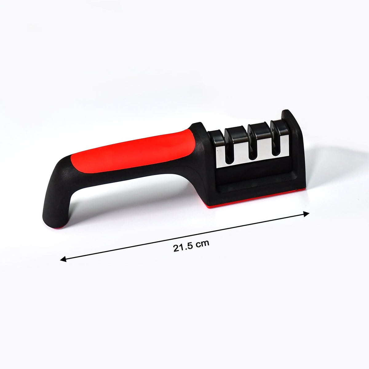 Manual Red Knife Sharpener 3 Stage Sharpening Tool For Ceramic Knife And Steel Knives. HP DD
