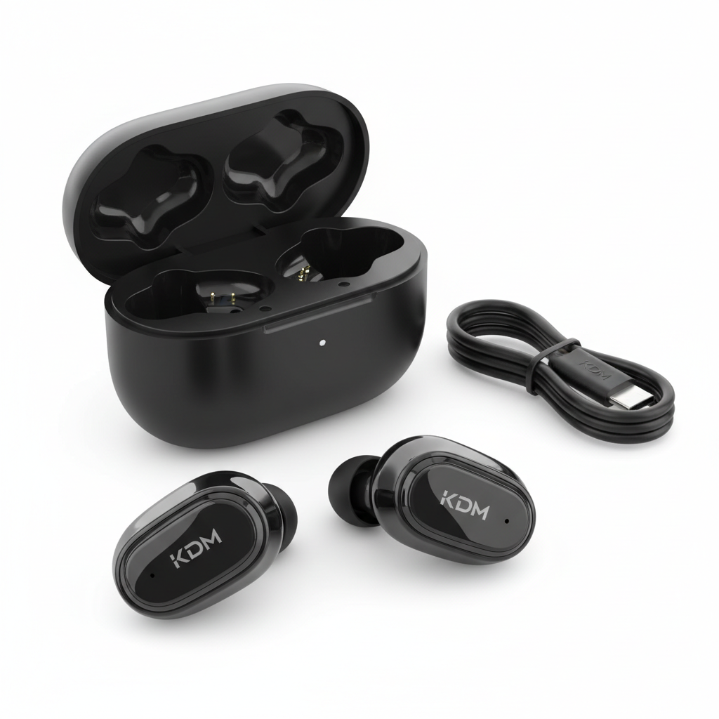 KDM W3 JiyoPods Bluetooth 6.0 Wireless Earbuds with 28H Playtime, Type-C Fast Charging, Voice Assistant & In-Ear Design – Multicolour