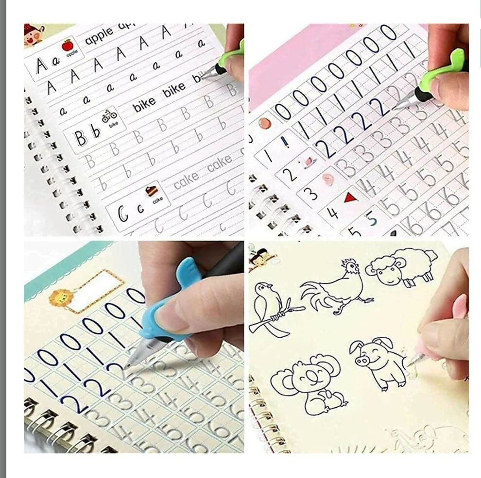 Reusable Magic Tracing Copybooks for Kids – Alphabet, Numbers & Drawing Practice Set JR Enterprise
