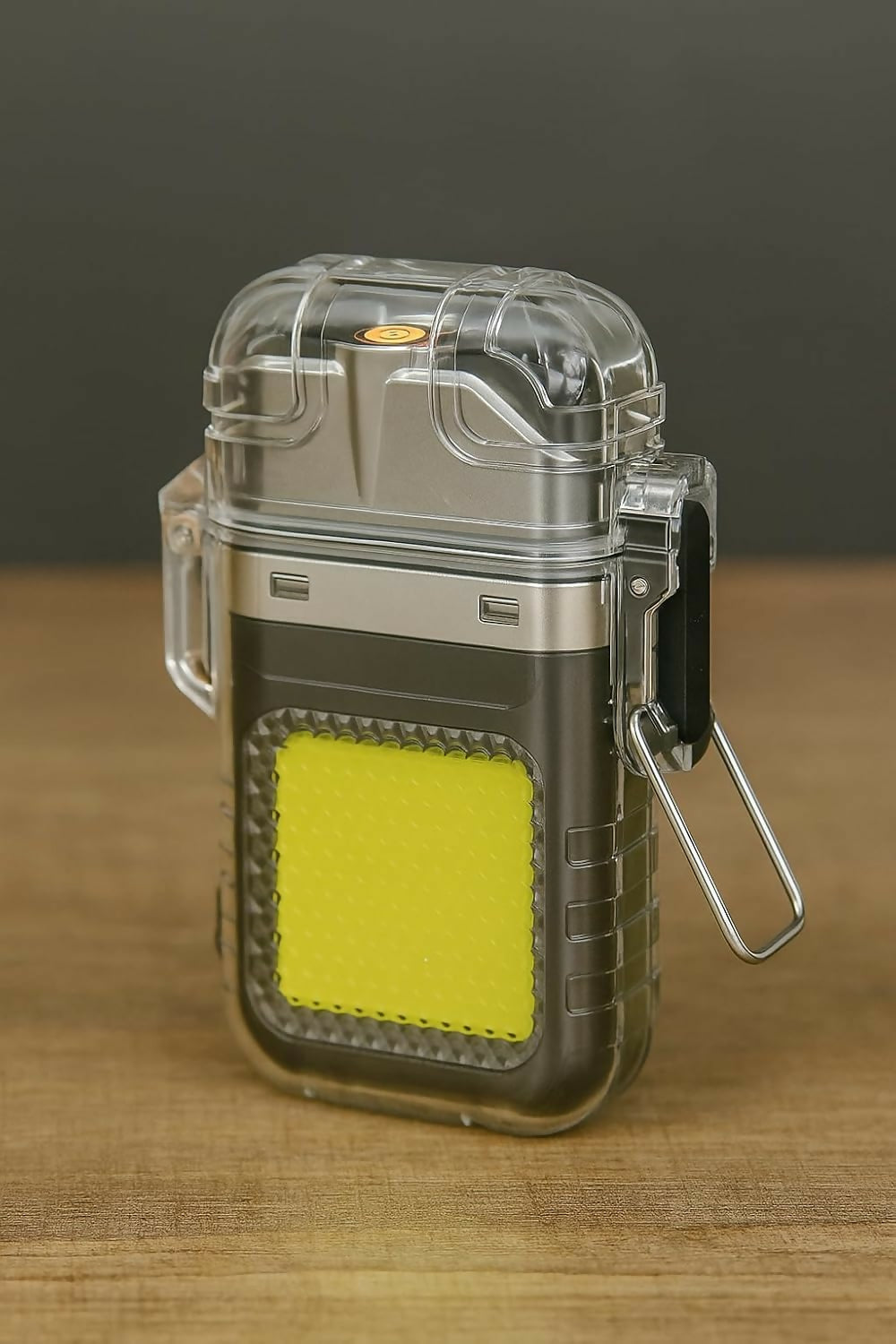 Pocket-Size LED Flashlight & Flameless Plasma Lighter Waterproof Keychain for Camping & Survival