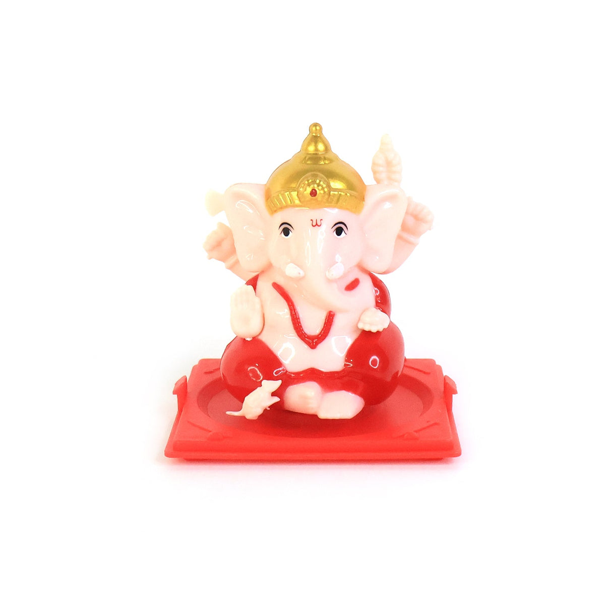 Decorative Small Lord Ganesh Idol In Transparent Case (1 Pc) HP DD