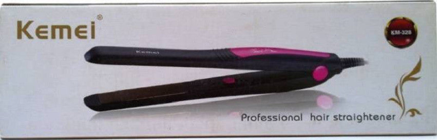 Kemei KM-328 Professional Hair Straightener – Pink