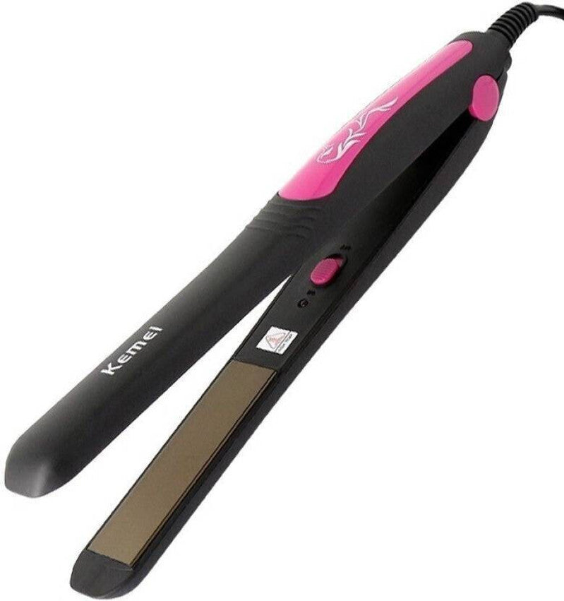 Kemei KM-328 Professional Hair Straightener – Pink