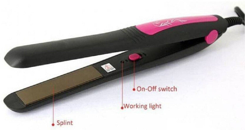 Kemei KM-328 Professional Hair Straightener – Pink