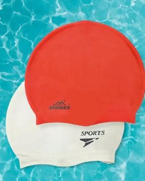 Swimming cap for hair safety (MultiColor-Pack Of 2) - HalfPe