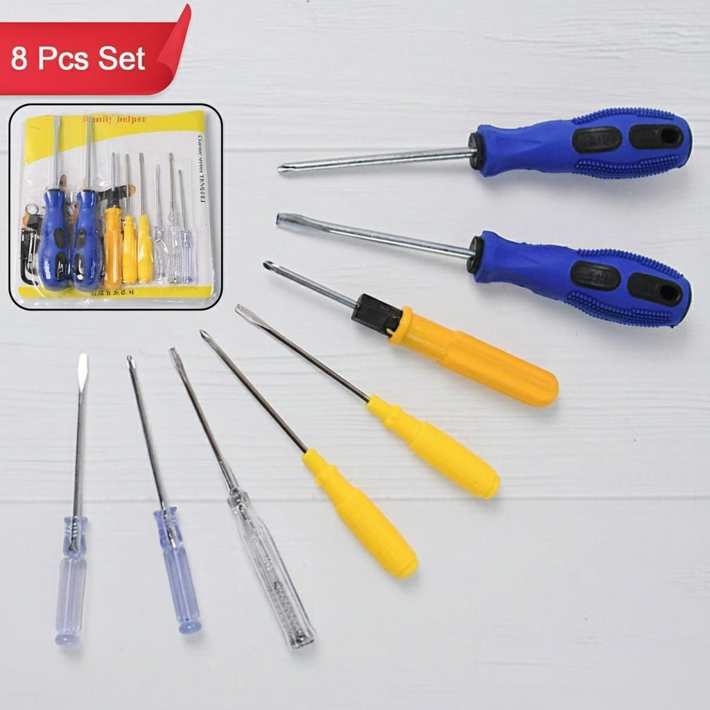 8 -in-1 Multi Screwdriver Hand Tool Kit Set (8 Pcs Set)