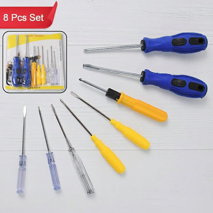 8 -in-1 Multi Screwdriver Hand Tool Kit Set (8 Pcs Set)