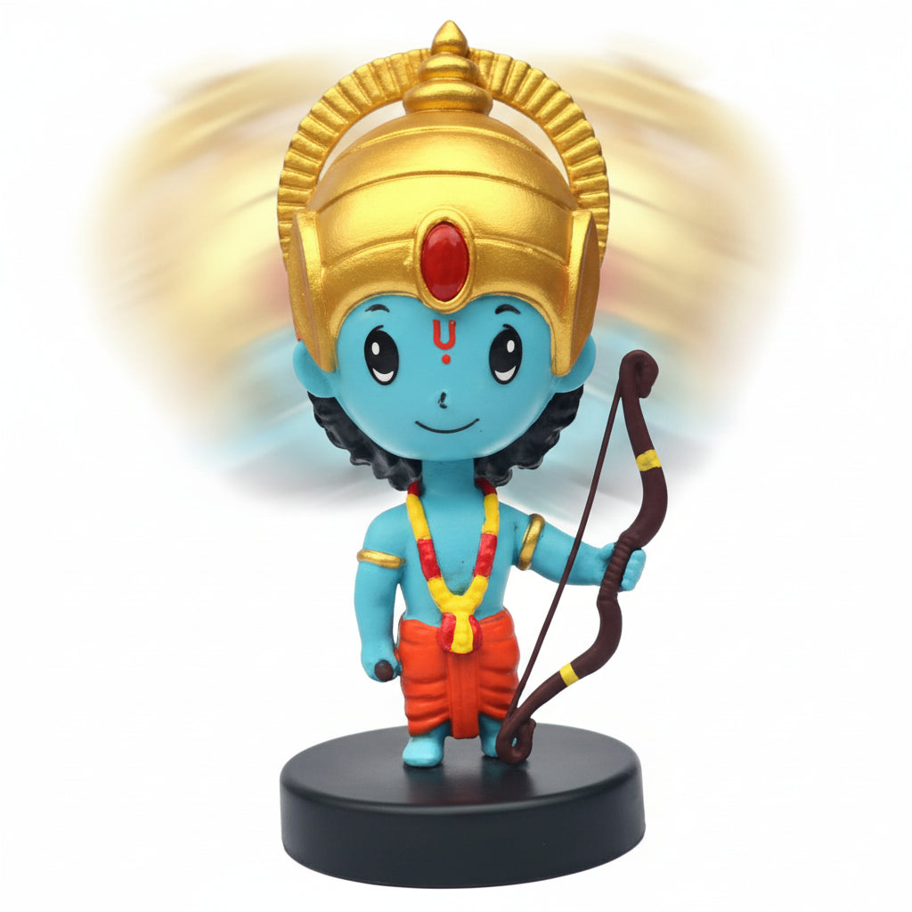 Divine Little Hindu Deities 3D 1PC Keychain – (Ganesha, Hanuman, Krishna, Ram, Shiva) (Multi Design) SAHANA GIFTS & STATIONARY