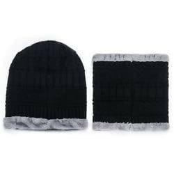 Men's Cold Weather Set Cap & Scarf Set Free Size - HalfPe