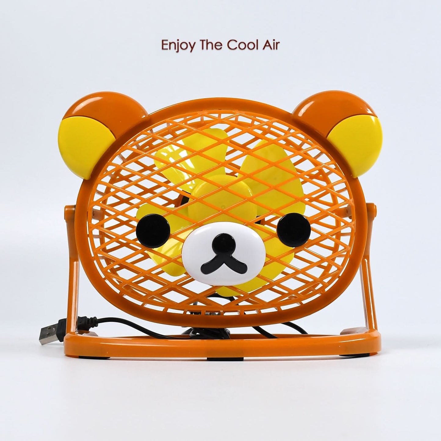 Teddy Bear Portable Fan Adjustable Usb Fan Suitable For Home  Office  Car  Multi Use Fan (Battery Not Include)