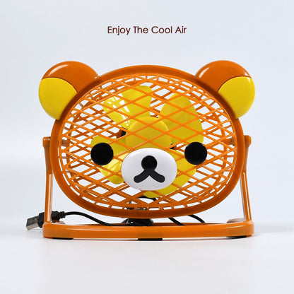 Teddy Bear Portable Fan Adjustable Usb Fan Suitable For Home  Office  Car  Multi Use Fan (Battery Not Include)