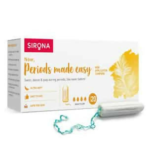 SIRONA PREMIUM APPLICATOR TAMPONS REGULAR FLOW -16 PCS