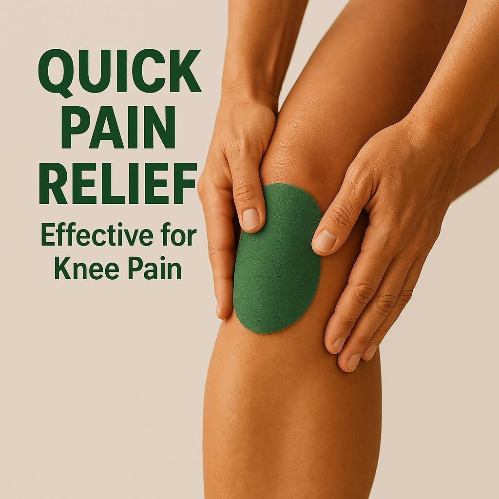 Natural Wormwood Knee Pain Relief Patches (10 Pcs) Herbal Arthritis & Joint Pain Relief Stickers Instant Comfort for Knee Inflammation & Aches