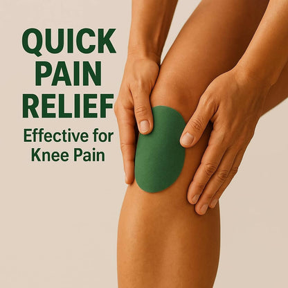 Natural Wormwood Knee Pain Relief Patches (10 Pcs) Herbal Arthritis & Joint Pain Relief Stickers Instant Comfort for Knee Inflammation & Aches