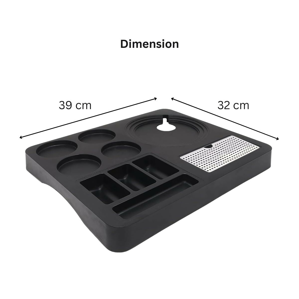 Premium Hospitality ABS Plastic Kettle Tray: Serve Sophistication | Hotel Room Tea Tray | Compatible with All Electric Kettle