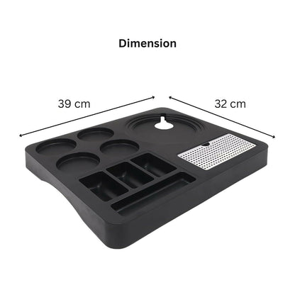 Premium Hospitality ABS Plastic Kettle Tray: Serve Sophistication | Hotel Room Tea Tray | Compatible with All Electric Kettle