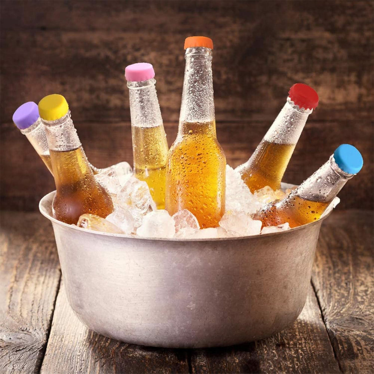 4789 Beer Savers Caps 6pc Used In Soda And Cold-drink Bottles For Covering Bottle Mouth. HP DD