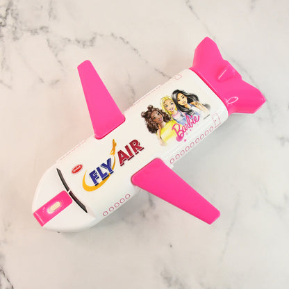 Multi-functional Airplane-shaped Compass Box With Led Light And Built-in Sharpener