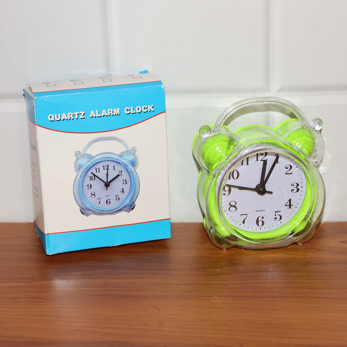 Classic Quartz Alarm Clock with Compact Analog Table Clock for Bedroom, Office &amp; Study Desk (1 Pc)