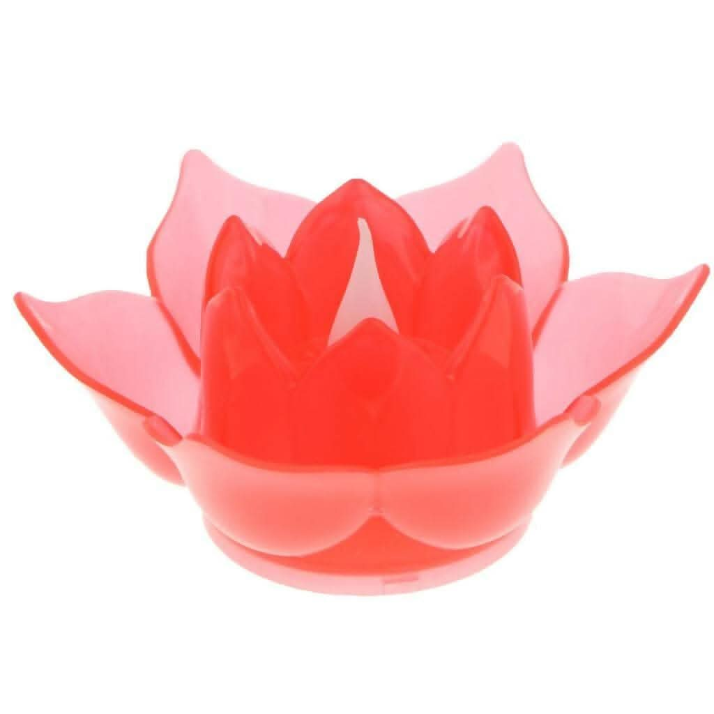 Lotus Flower Shape Light LED Candles Diya for Home Decoration (Pink) - HalfPe