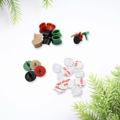 Bicycle Key Holder Wall Hook – Plastic, Decorative (Pack of 4)