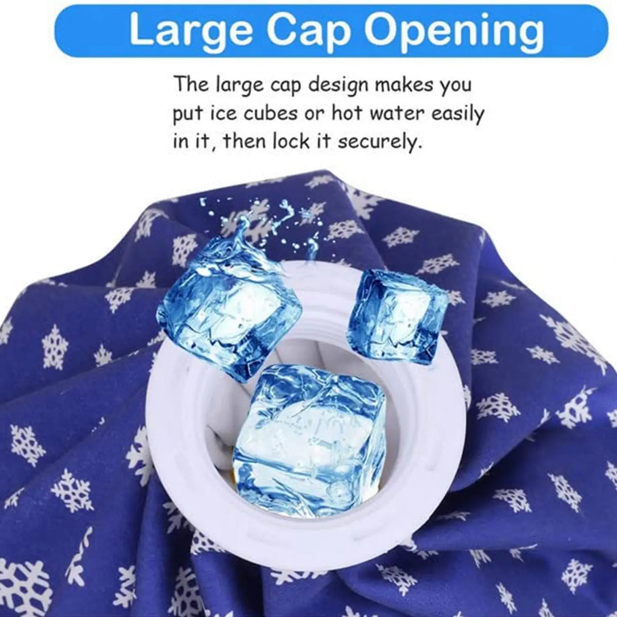 Pain Reliever Ice Bag Used To Overcome Joints Pain In Body. HP DD