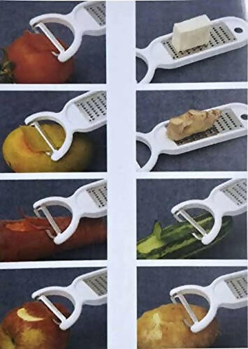 Novex Magic Peeler with Stainless Steel Grater – 2-in-1 Kitchen Tool HalfPe - FW -TPT