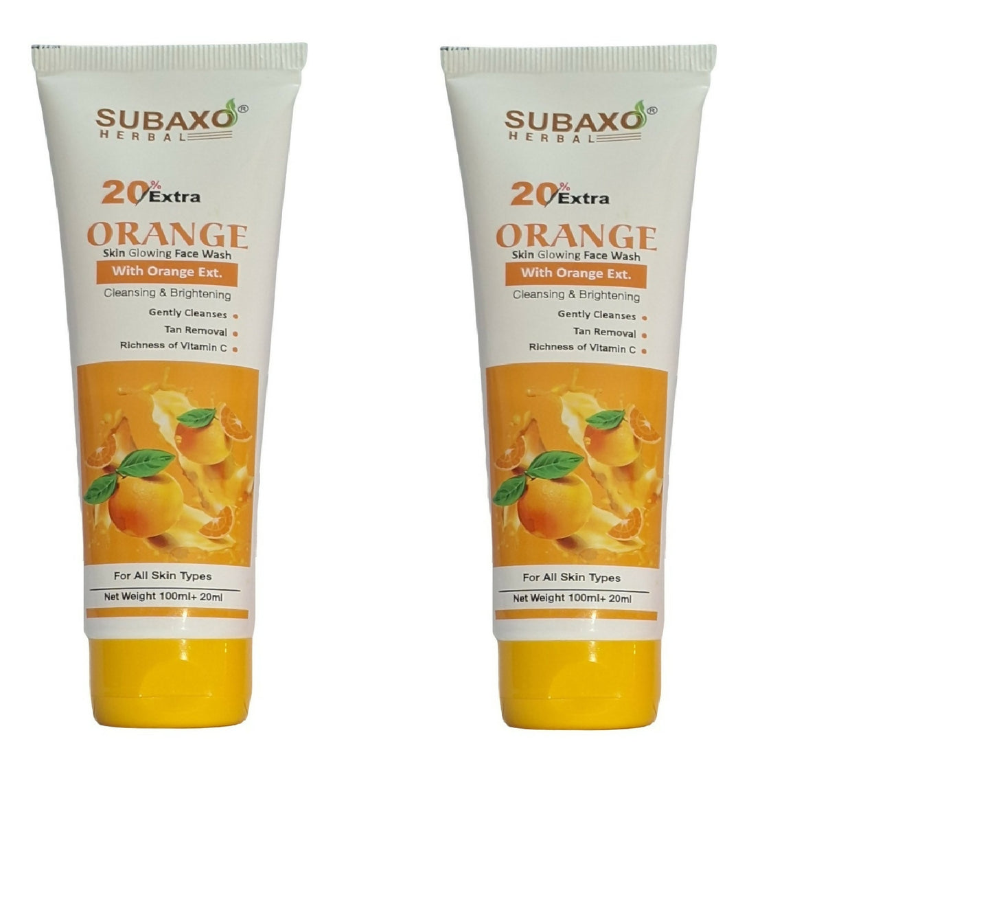 2 orange face wash