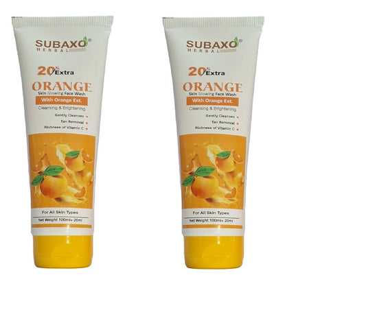 2 orange face wash