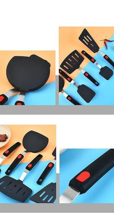 P-plus international pancake spatula silicone turner for nonstick cookware - HalfPe