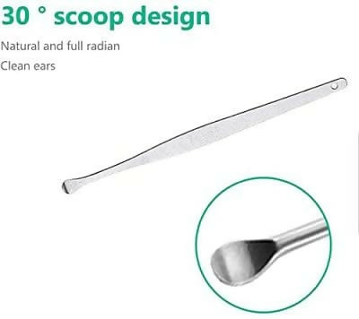 Reusable Ear Wax Removal Tool Kit Stainless Steel Ear Cleaner Earpick Set with Storage Box & Ear Curet for Safe Ear Cleaning