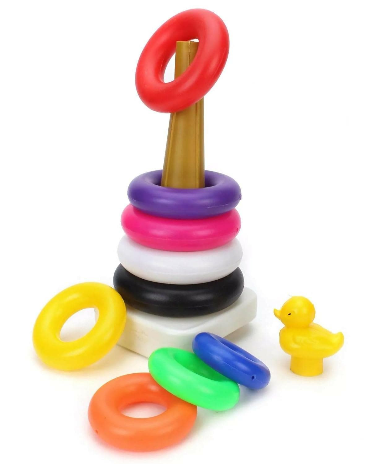 Duck Ring Game Set for Kids (9 Pieces, multi-color) - HalfPe