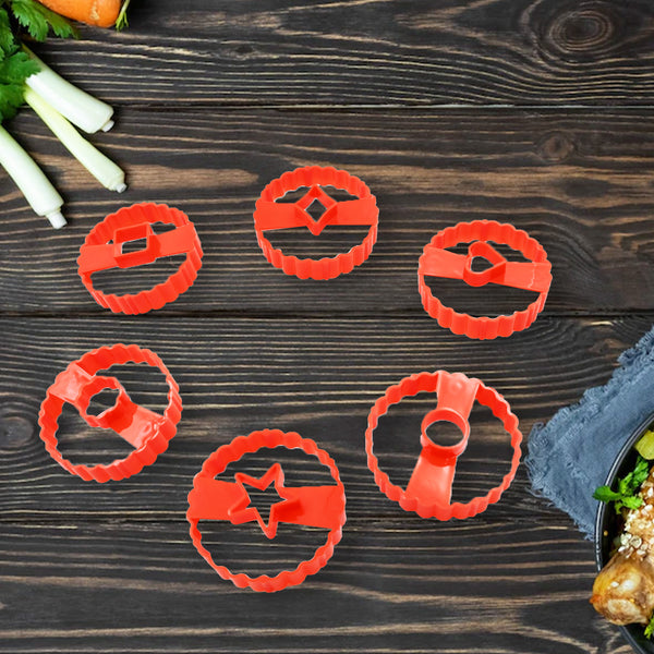 Cookie Cutters Set Plastic Easter Biscuit Cutting Tool For Diy Cake Decoration Fondant Biscuit Cookie Pastry Sandwich (6 Pc Set )