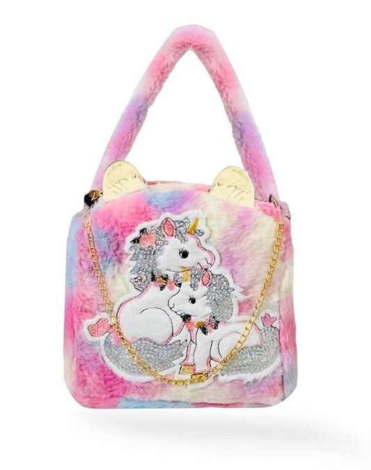 Unicorn Fur Hand Bag - HalfPe