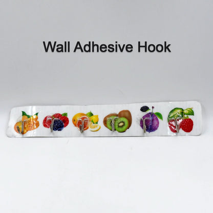 Transparent Adhesive Wall Hooks with Strong Multiuse Hooks for Home & Office (6 Pcs Set)