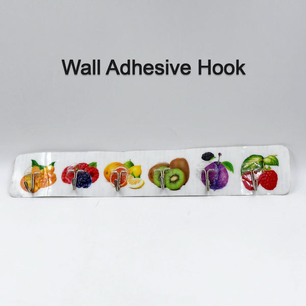 Transparent Adhesive Wall Hooks with Strong Multiuse Hooks for Home & Office (6 Pcs Set)